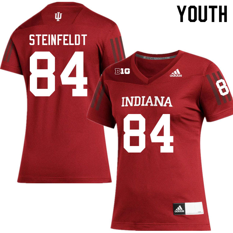 Youth #84 Aaron Steinfeldt Layne Indiana Hoosiers College Football Jerseys Sale-Crimson